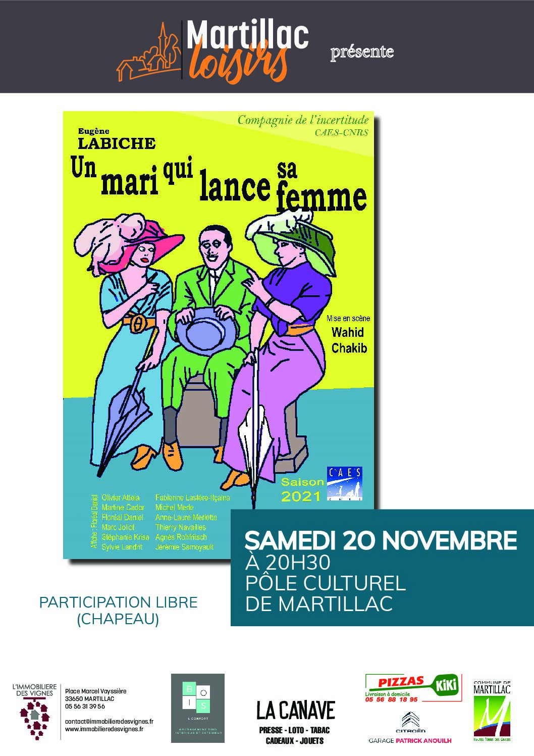 Pièce de théâtre "Un mari qui lance sa femme".