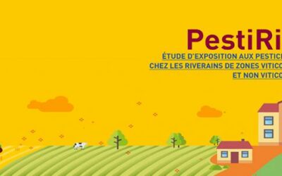 Lancement de l’étude PestiRiv sur l’exposition aux pesticides chez les riverains de zones viticoles et non viticoles.