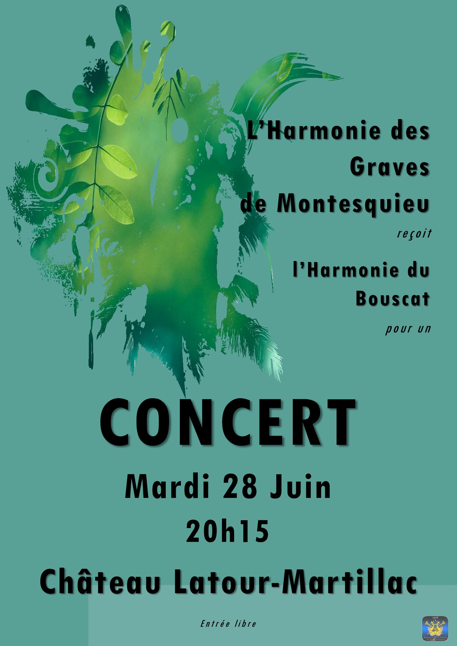 Concert de l'Harmonie des Graves à Château Latour-Martillac