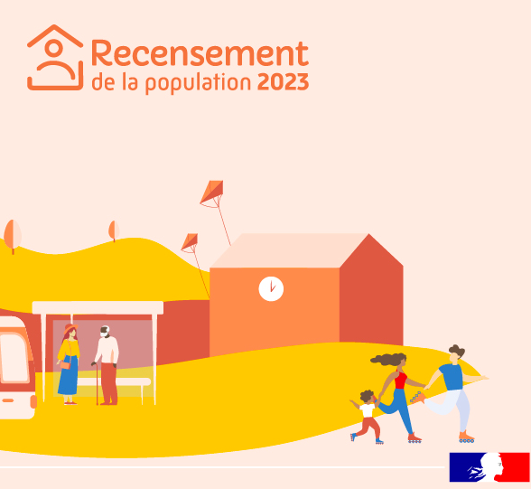 Recensement de la population du 19 janvier 2023 au 18 février 2023.