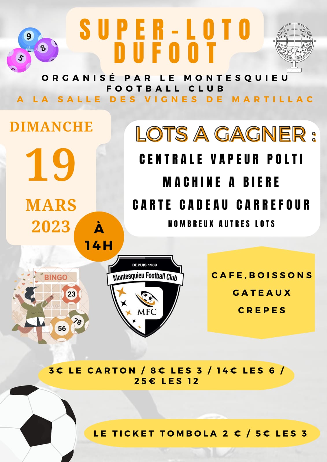 SUPER LOTO DU MONTESQUIEU FOOTBALL CLUB