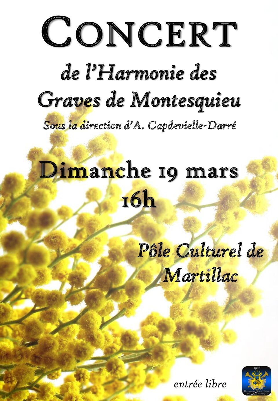 Concert de l'Harmonie des Graves de Montesquieu.