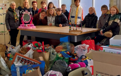 La collecte de jouets avec les enfants du CMJ