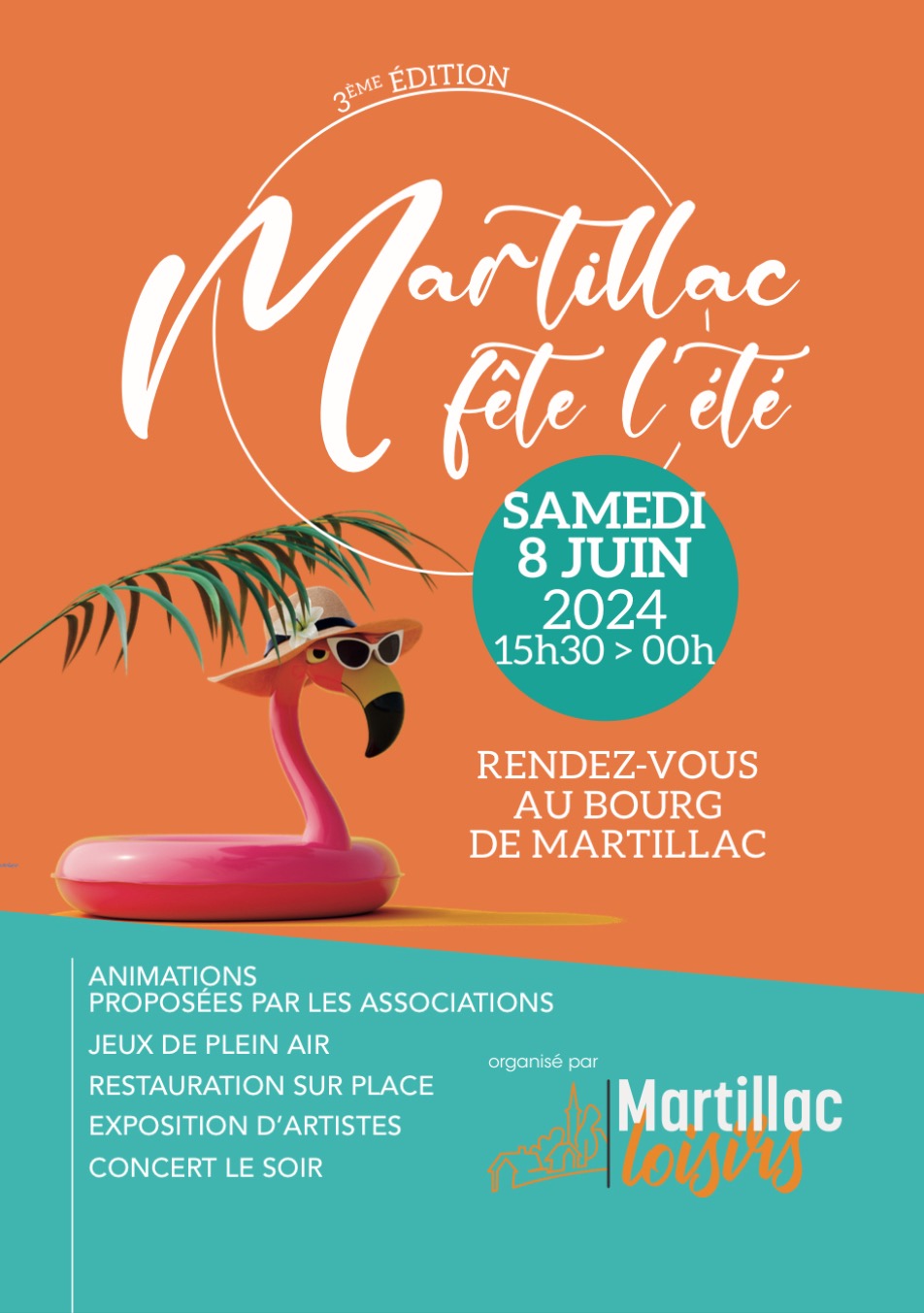 ANNULATION POUR CAUSE MÉTÉOROLOGIQUE - Martillac, "Fête l'été". 3ème édition.