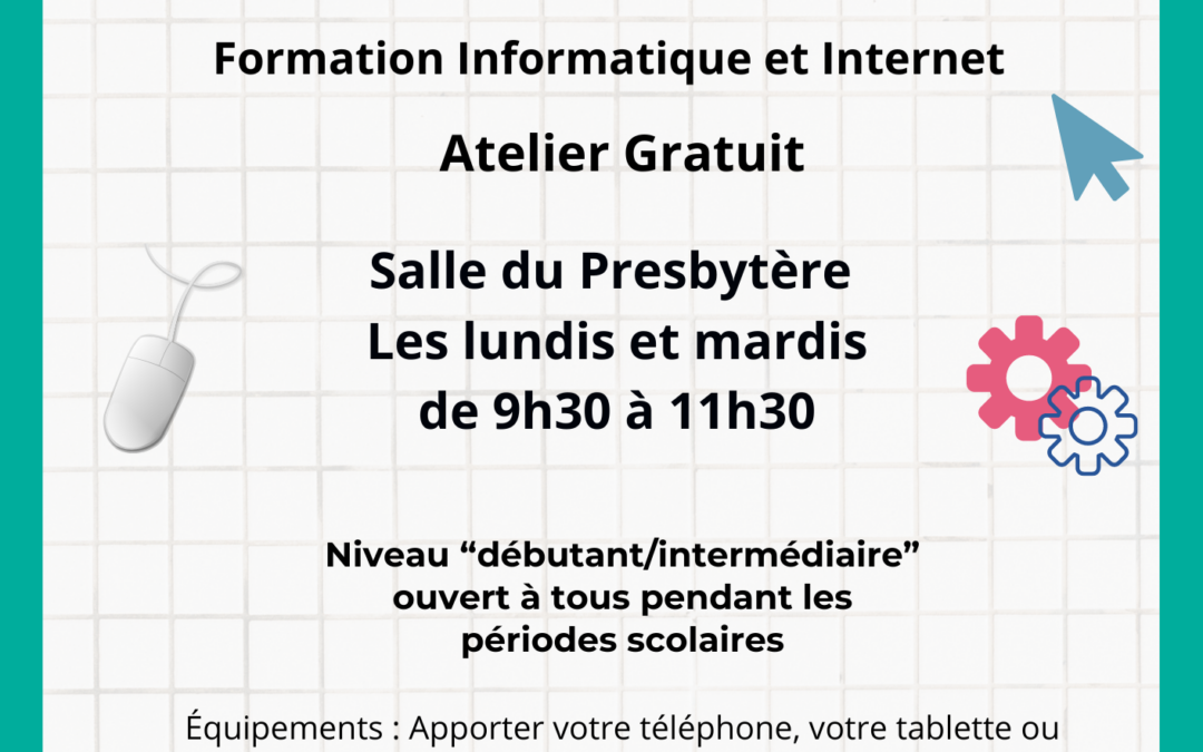 Les ateliers informatiques de Martillac sont de retour !
