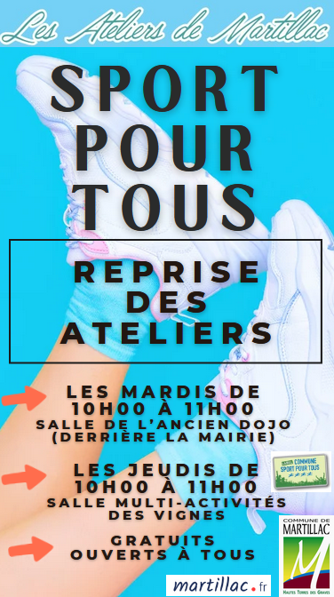 SPORT POUR TOUS. LES ATELIERS DE MARTILLAC
