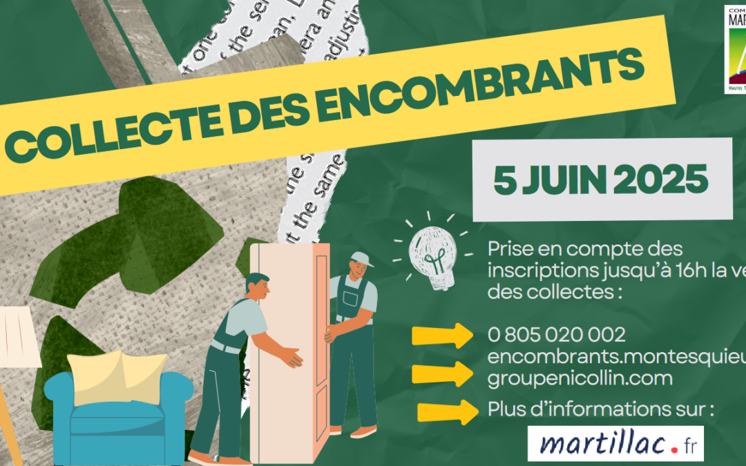 Prochaine collecte des « Encombrants ».