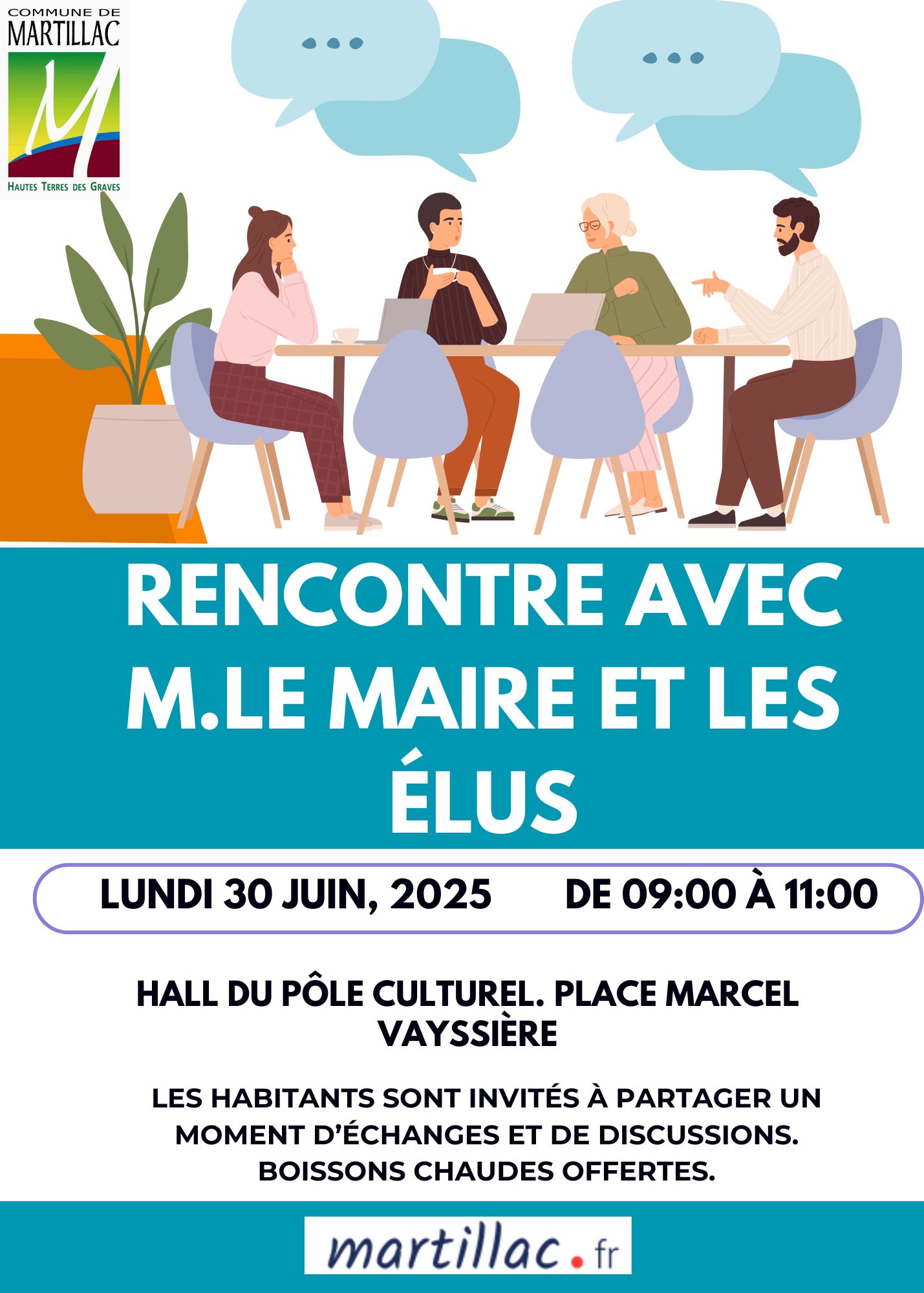 Rencontre avec M.le Maire et les Élus