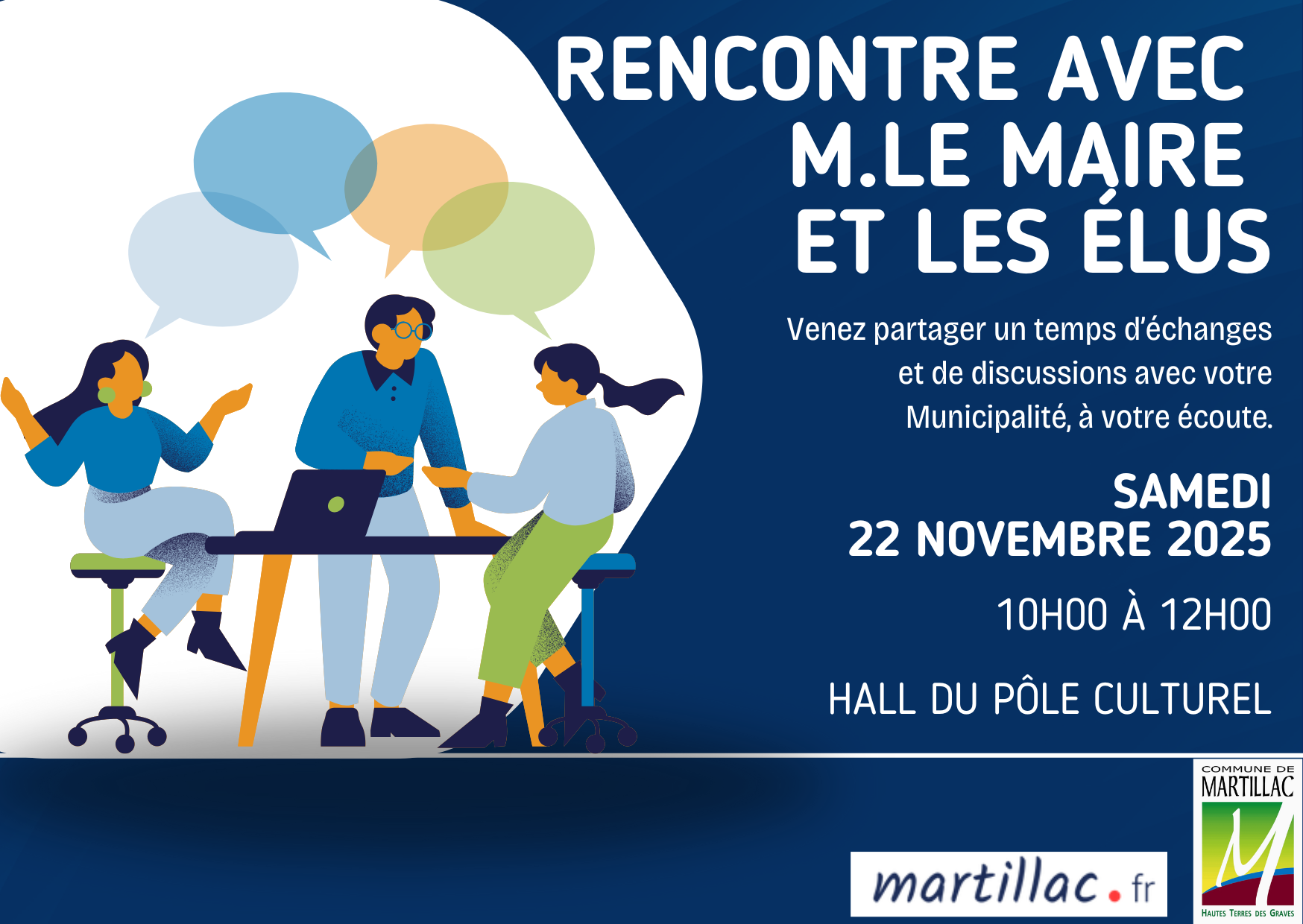 Rencontre avec M.le Maire et les Élus