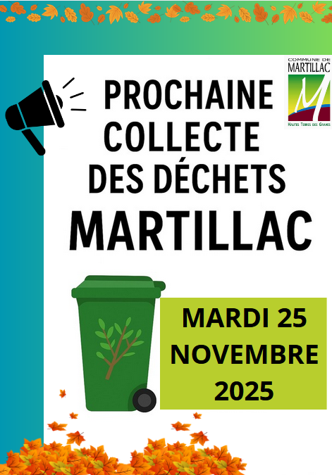 PROCHAINE COLLECTE DES DÉCHETS VERTS