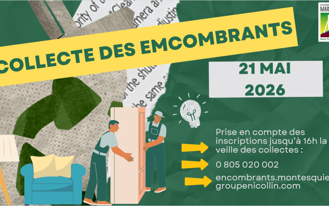 PROCHAINE COLLECTE DES ENCOMBRANTS