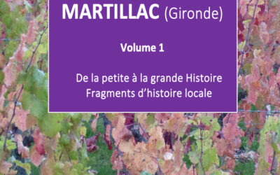 Parution des deux ouvrages « HISTOIRE DE MARTILLAC ».