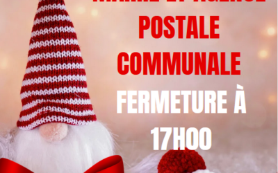 INFORMATION – HORAIRES DE LA MAIRIE