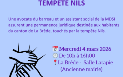 TEMPÊTE NILS – PERMANENCE JURIDIQUE À LA BRÈDE