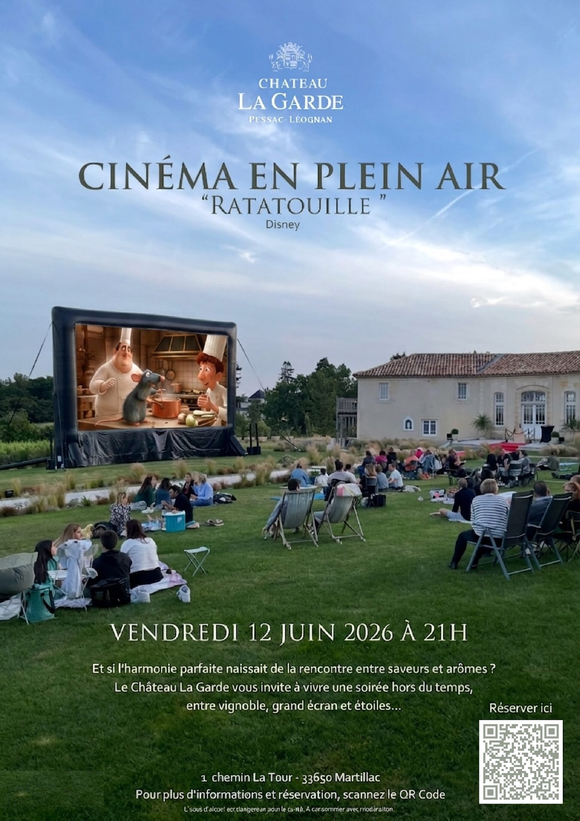 SOIRÉE CINÉMA EN PLEIN AIR - CHÂTEAU LA GARDE