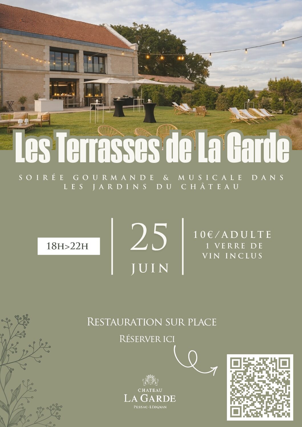 LES TERRASSES DE LA GARDE - SOIRÉE GOURMANDE ET MUSICALE