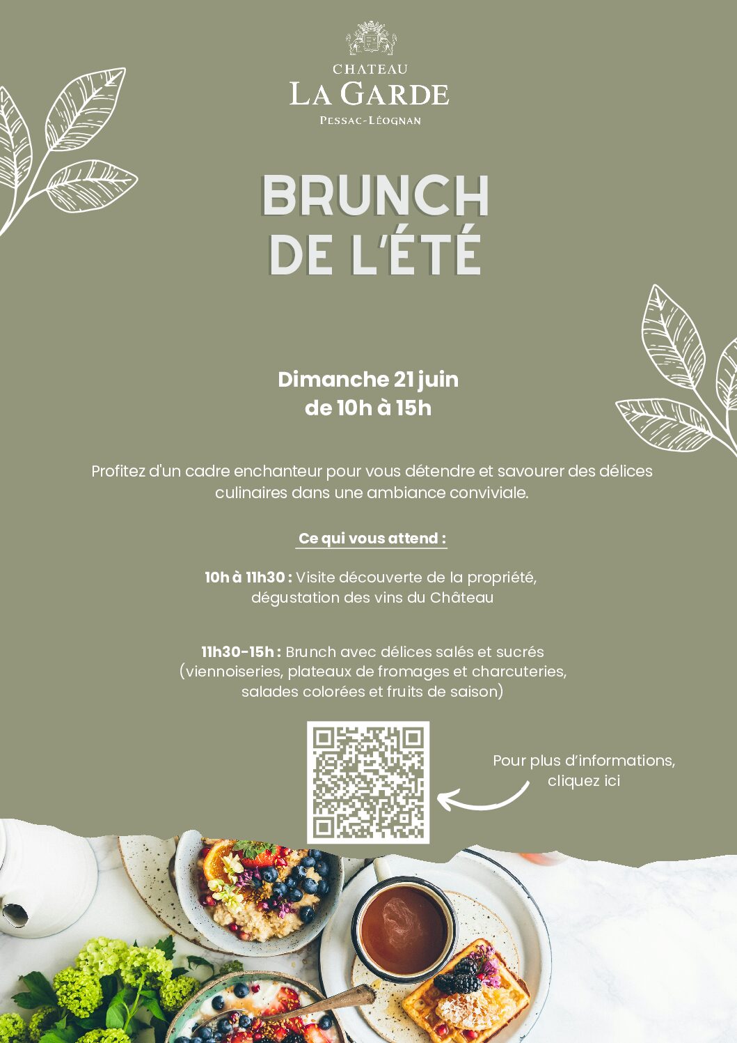 CHÂTEAU LA GARDE - BRUNCH DE L'ÉTÉ