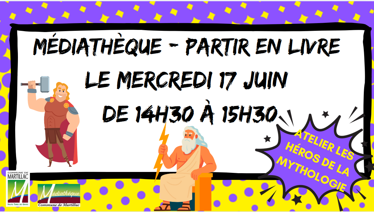 PARTIR EN LIVRE - LES SUPER HÉROS À LA MÉDIATHÈQUE