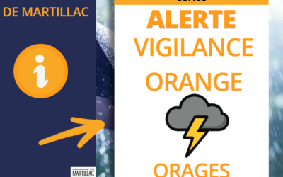 ALERTE VIGILANCE ORANGE POUR PHÉNOMÈNE ORAGES
