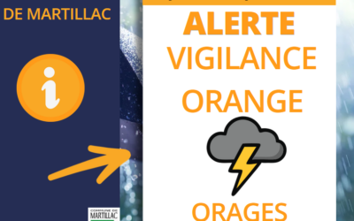 ALERTE VIGILANCE ORANGE POUR PHÉNOMÈNE ORAGES