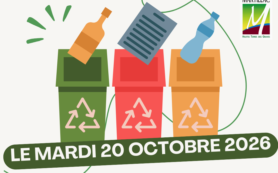 PROCHAINE COLLECTE DES DÉCHETS VERTS OCTOBRE 2026