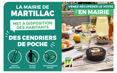 Des cendriers de poche gratuits à votre disposition