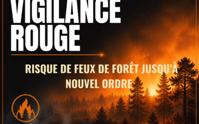 Vigilance ROUGE – Risque feux de forêt, jusqu’à nouvel ordre