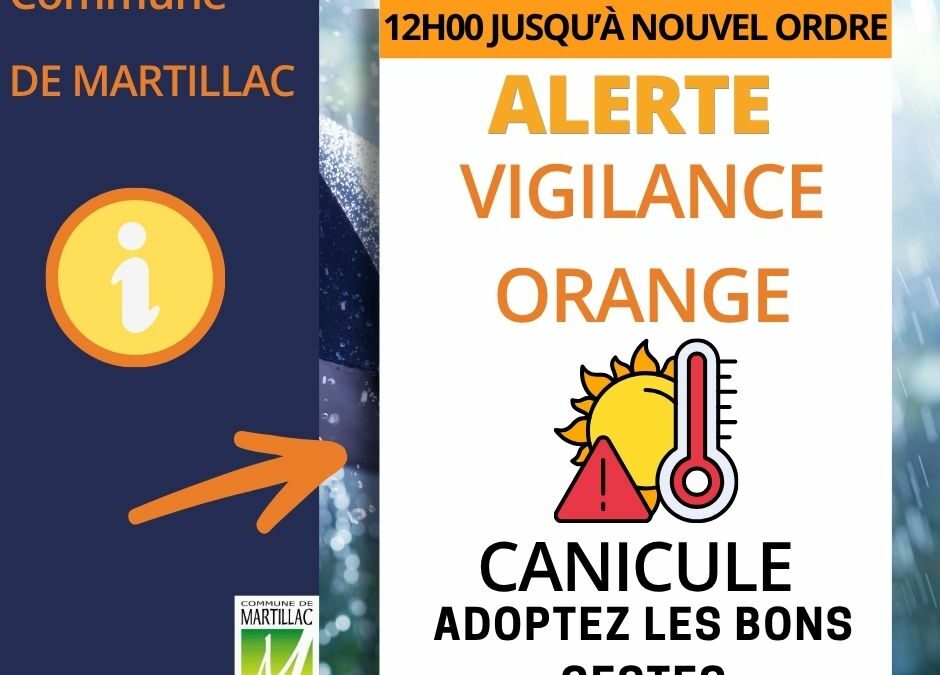 Vigilance orange canicule en Gironde