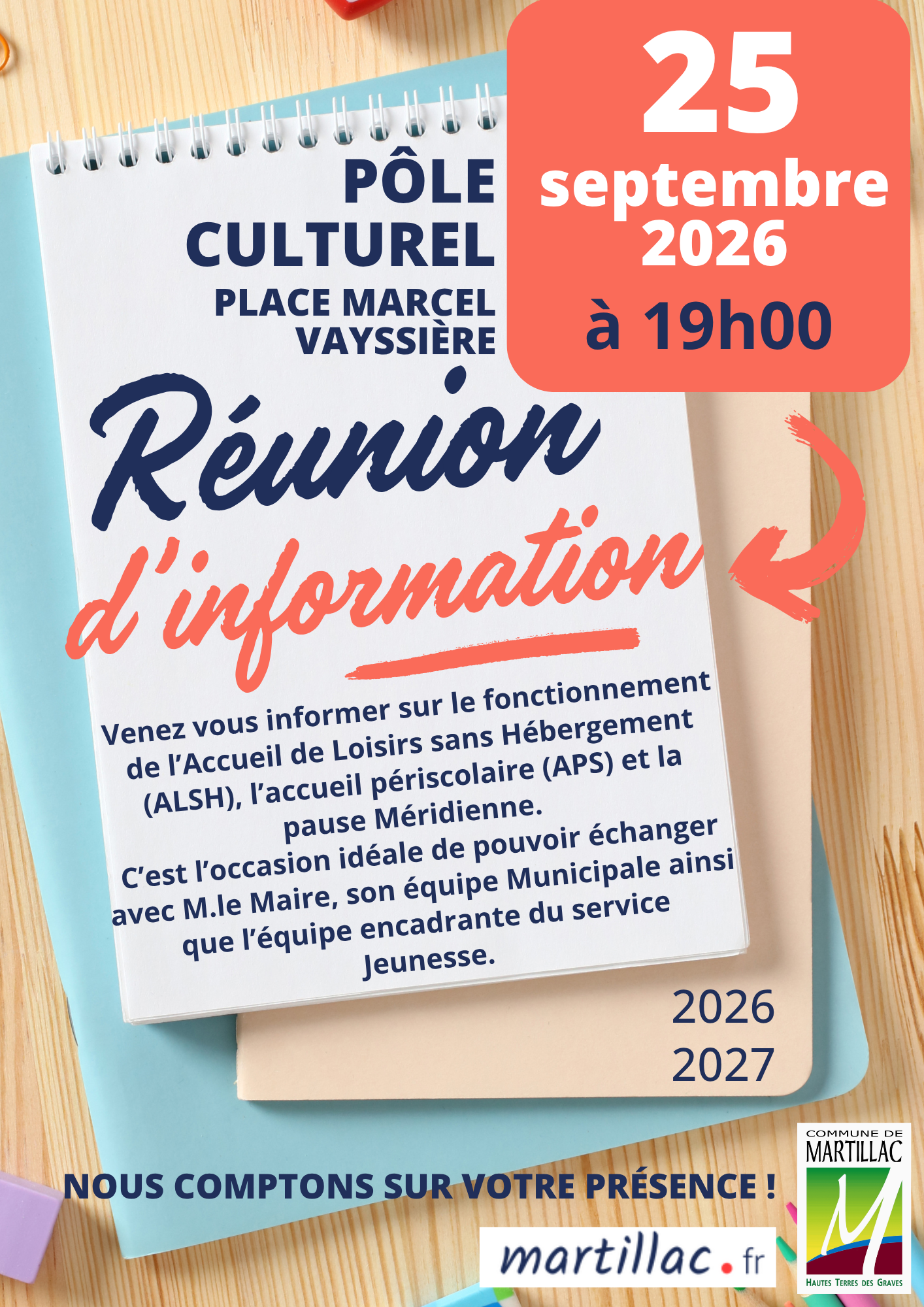 SERVICE JEUNESSE - RÉUNION D'INFORMATION RENTRÉE