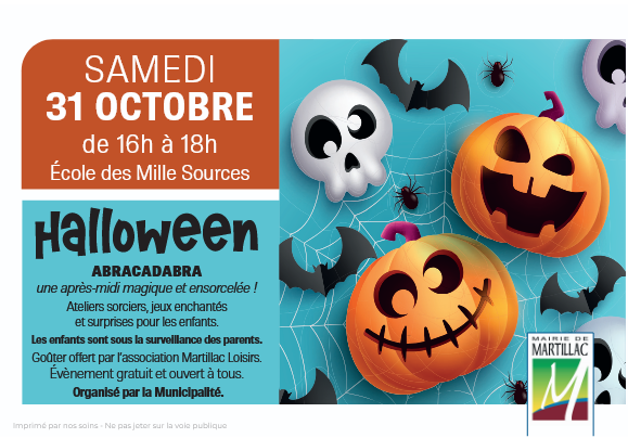 HALLOWEEN S'INVITE À MARTILLAC ! ABRACADABRA